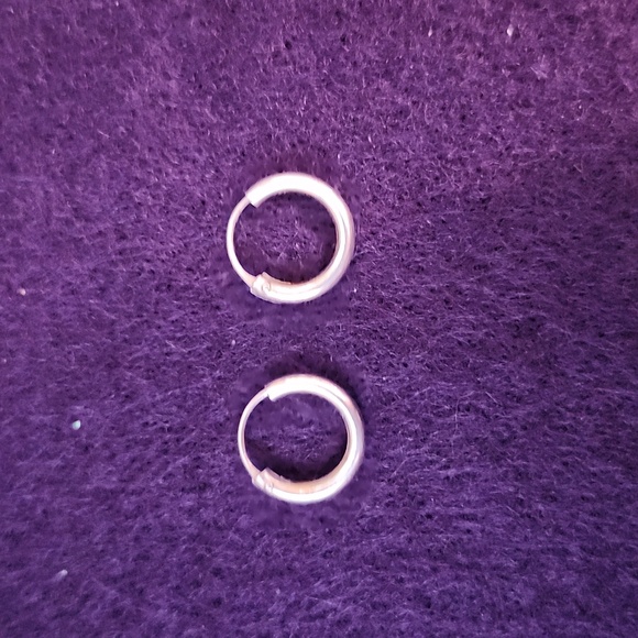 Source Unknown Jewelry - Silver hoop earrings